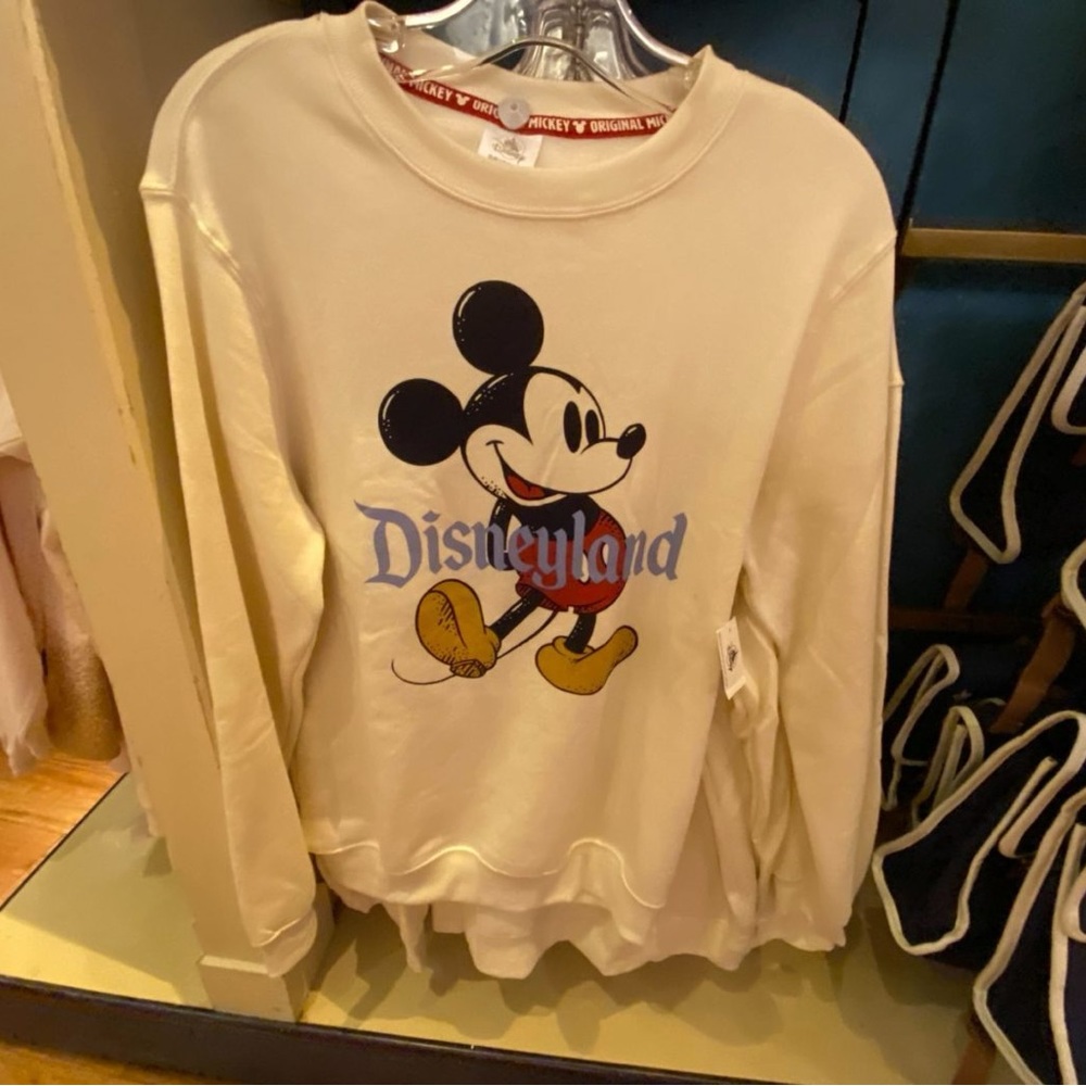 Disneyland Tokyo Classic Mickey Mouse Cream pullover Sweatshirt Small - Picture 6 of 8